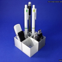 Small Tom's simple modular table organizer V2 3D Printing 66858