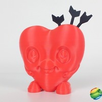 Small Happy Heart Valentines 3D Printing 66870