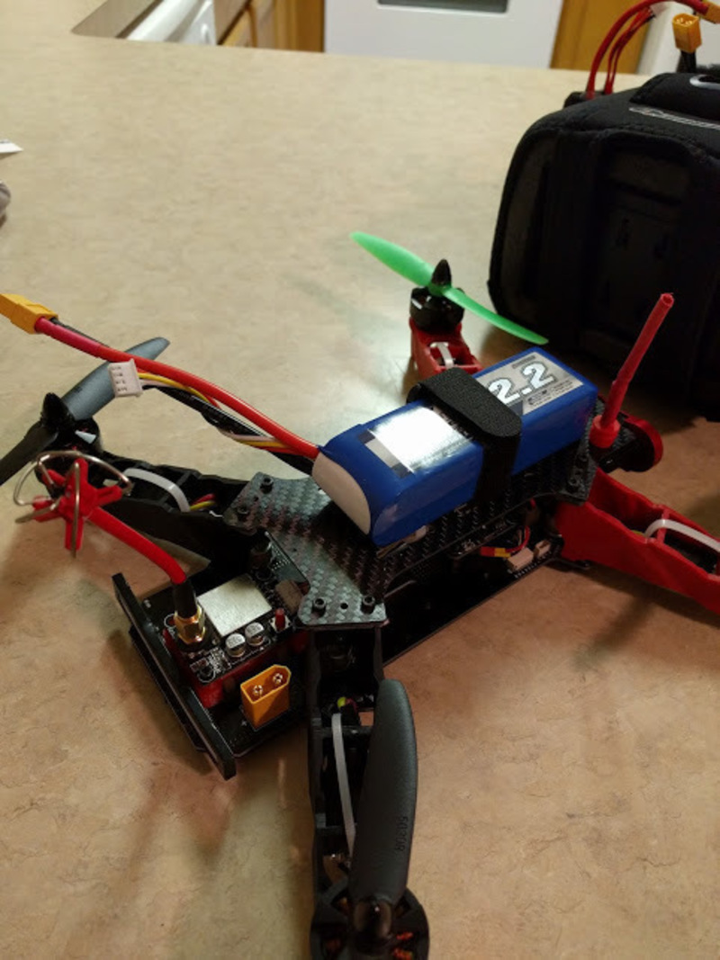 Eachine Racer 250 vtx Rear Mount