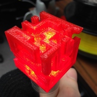 Small maze cube for calibration 3D Printing 66915