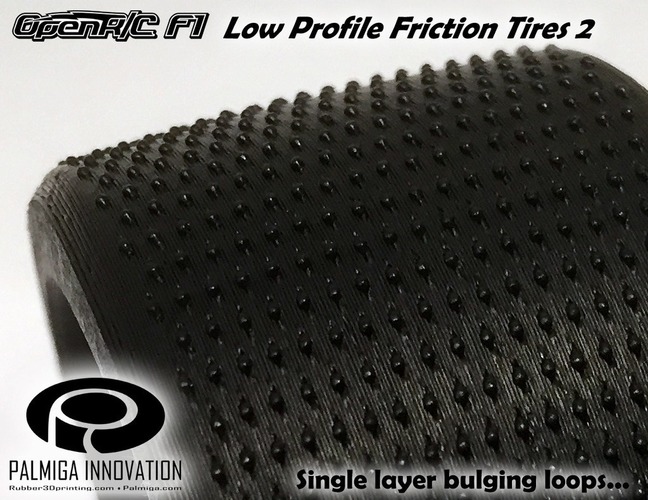 Low Profile Friction Tires 2 for OpenR/C F1 car 3D Print 66932