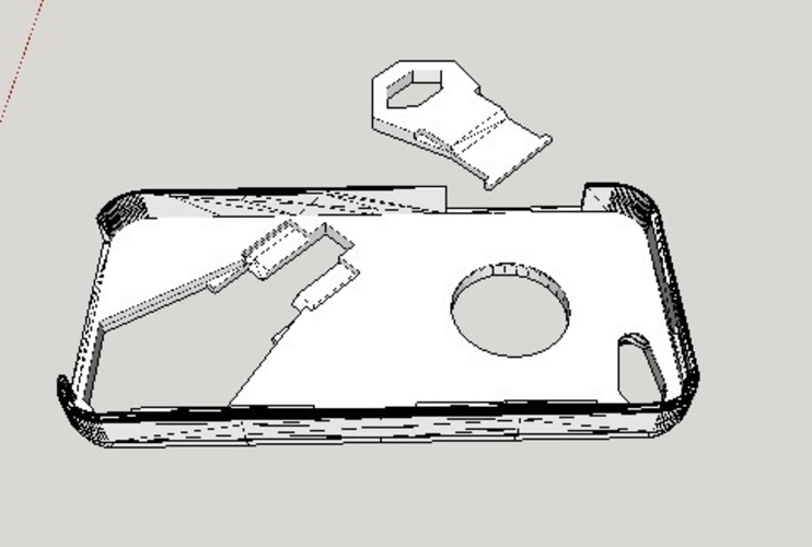 I Phone 5 case w- Kickstand 3D Print 66950