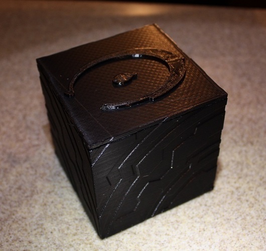 Halo figure box 9cm x 9cm 3D Print 66955