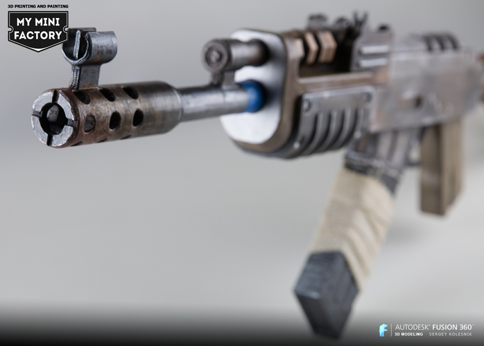 AK47 from Rust 3D Print 66968
