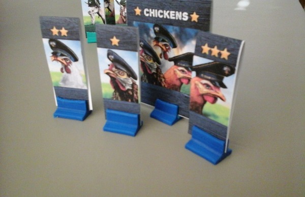 Paper pawn stands