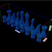 Voronoi Modern Chess Set - No Supports - Thumbnail 3