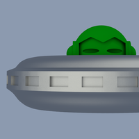 Marvin's Spacecraft (to fit 3D Hubs Marvin) - Thumbnail 2