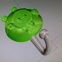 Small Pig  hanger . Angry birds 3D Printing 67428