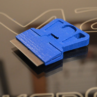 Small  Mini Razor Blade Scraper 3D Printing 67598