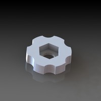 M4 Hex Nut Thumbscrew for Makergear M2  - Thumbnail 2
