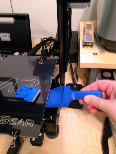 Mini Dustpan for cleaning a 3D printer heated bed 3D Print 67616