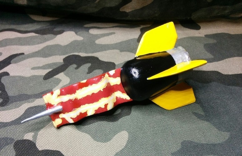 Weaponized Bacon 3D Print 67670