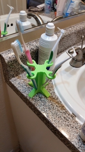 The Ultimate Toothbrush Holder in the Universe 3D Print 67717
