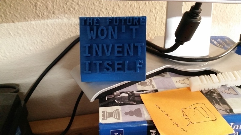 The Future Won't Invent Itself