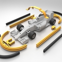 Open R/C F1 Bumper Car Kit - Thumbnail 2
