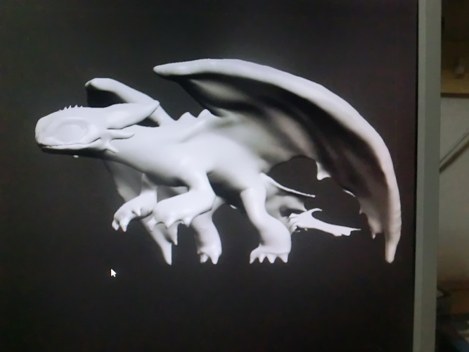 Dragon-  Night fury.   Furia nocturna.  Toothless. 3D Print 67822