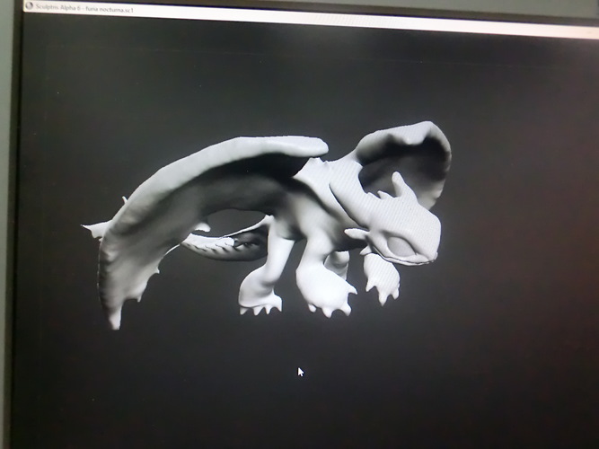 Dragon-  Night fury.   Furia nocturna.  Toothless. 3D Print 67823