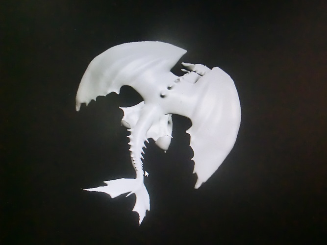 Dragon-  Night fury.   Furia nocturna.  Toothless. 3D Print 67824