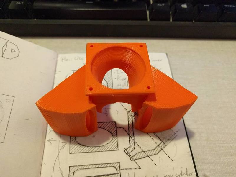 Dan's E3DV6 Triple 40mm Fan Shroud