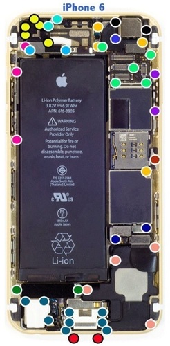 Apple iphone6 set screw map tray 144x74x6mm 3D Print 67848