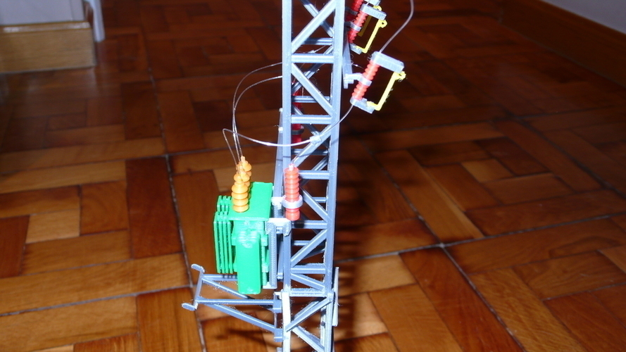 Eletric transformer pole 3D Print 67849