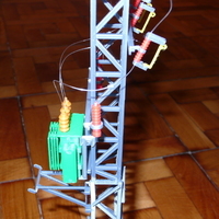 Small Eletric transformer pole 3D Printing 67849