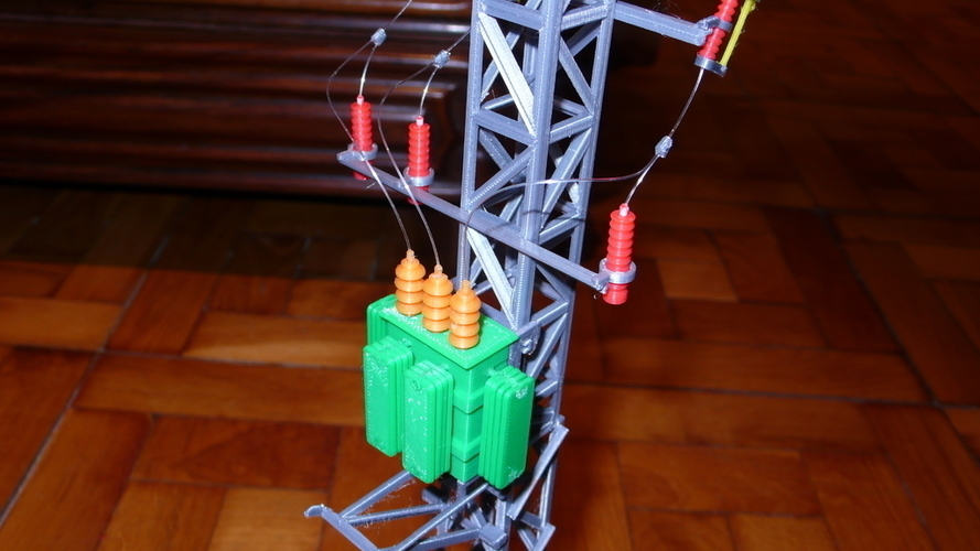Eletric transformer pole 3D Print 67855