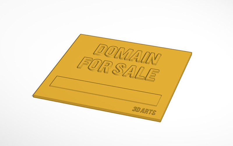 Sign Domain For Sale 140x140x3mm