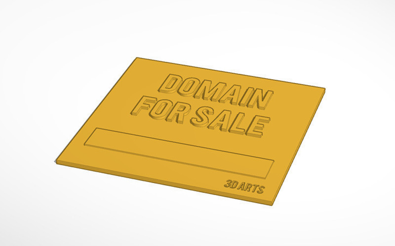 Sign Domain For Sale 140x140x3mm 