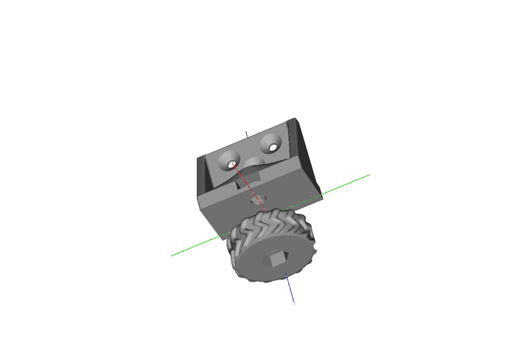 Light Duty Leveling leg with Adjusting Knob 3D Print 67955
