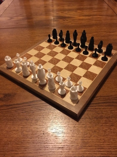 Spiraling hexagon chess set  3D Print 67963