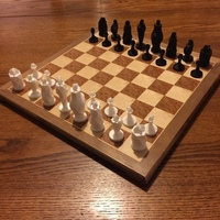 Small Spiraling hexagon chess set  3D Printing 67963