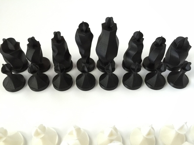 Spiraling hexagon chess set  3D Print 67966