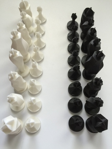 Spiraling hexagon chess set  3D Print 67969