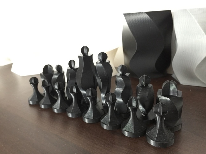 Spiraling hexagon chess set  3D Print 67970