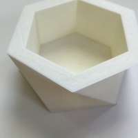 Small Hex cup  3D Printing 67989