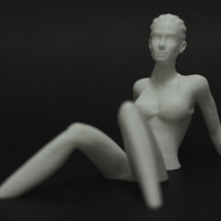 Sunbath Girl Sculpture - Thumbnail 2