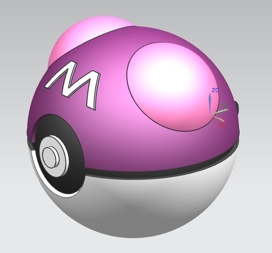 Master Ball (opens and closes) 3D Print 68173