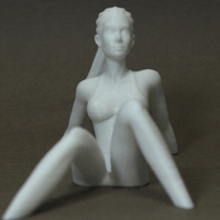 Sunbath Girl Sculpture - Thumbnail 3