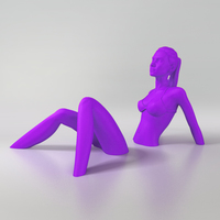 Sunbath Girl Sculpture - Thumbnail 5