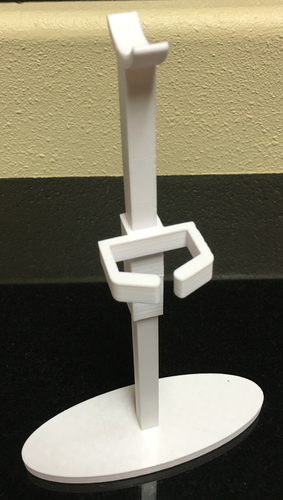 beats or other headset stand w/ cord holder. 3D Print 68216