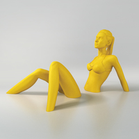Sunbath Girl Sculpture - Thumbnail 7
