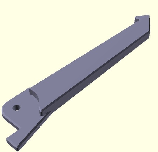 Improved Filament Spool Arm for Taz 3D Printer 3D Print 68312