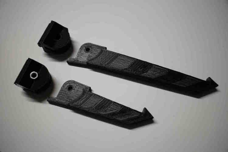 Improved Filament Spool Arm for Taz 3D Printer 3D Print 68313