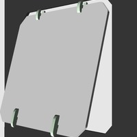 Flush mount, clip on acrylic side panels to enclose Makerbot Rep - Thumbnail 5