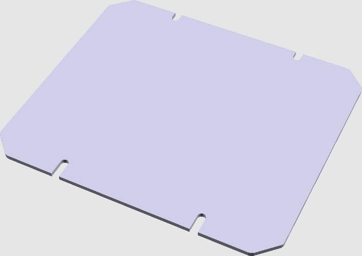 Flush mount, clip on acrylic side panels to enclose Makerbot Rep 3D Print 68349