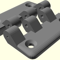 Small Improved Hinges for Lulzbot Mini Enclosure (or any other 3mm pan 3D Printing 68373