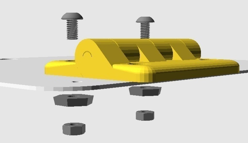 New Stronger Hinge for Acrylic Door (Lulzbot Enclosure) 3D Print 68391