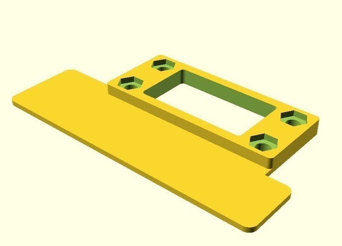 Lulzbot Mini Spool Arm Bracket Backing Plate 3D Print 68398
