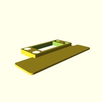 Lulzbot Mini Spool Arm Bracket Backing Plate - Thumbnail 3